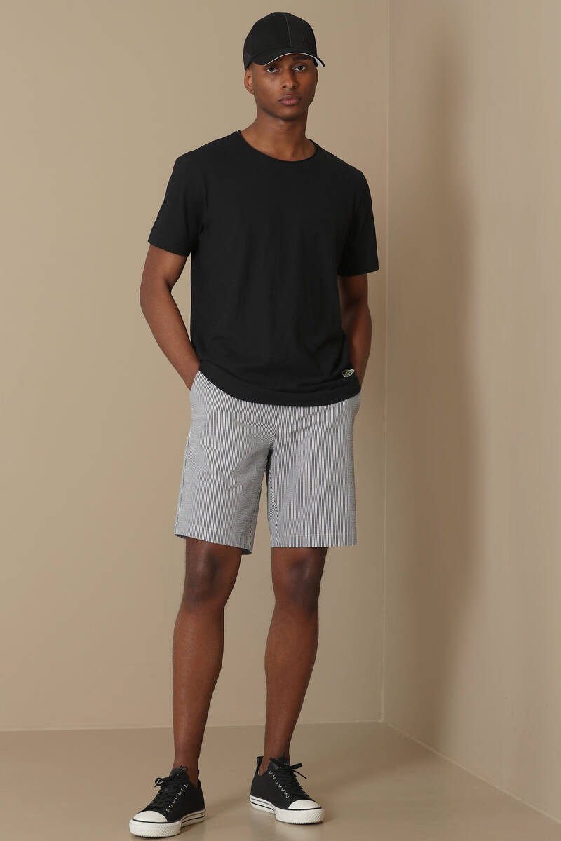 Junya Erkek Basic Tişört Siyah - 4