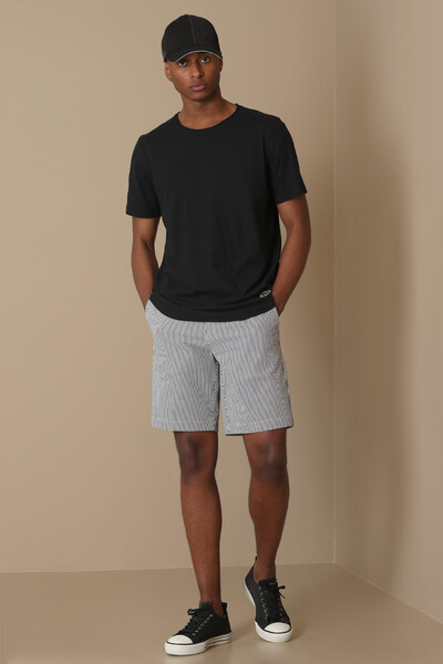 Junya Erkek Basic Tişört Siyah - 5