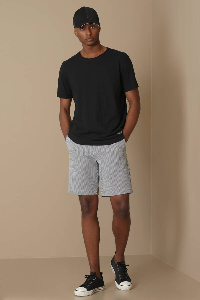 Junya Erkek Basic Tişört Siyah - 5