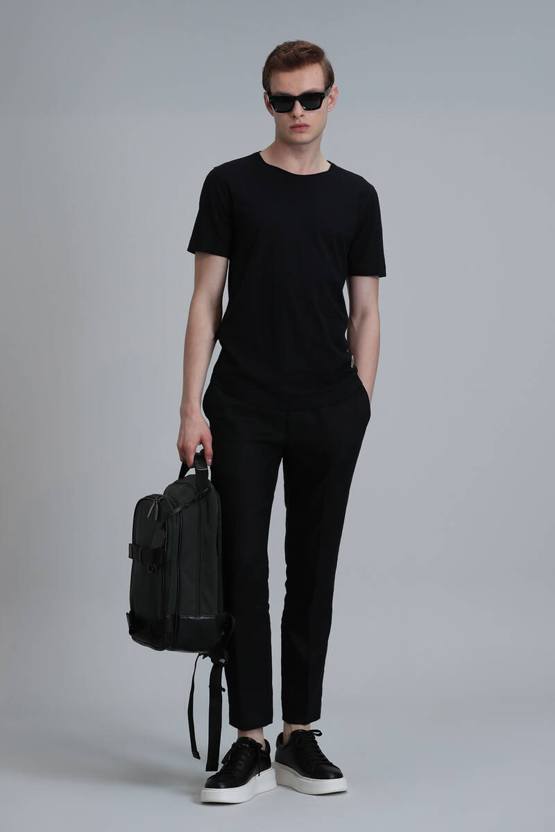 Junya Erkek Basic Tişört Siyah - 2
