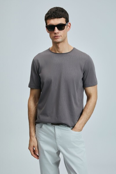 Junya Erkek Basic Tişört Vizon 