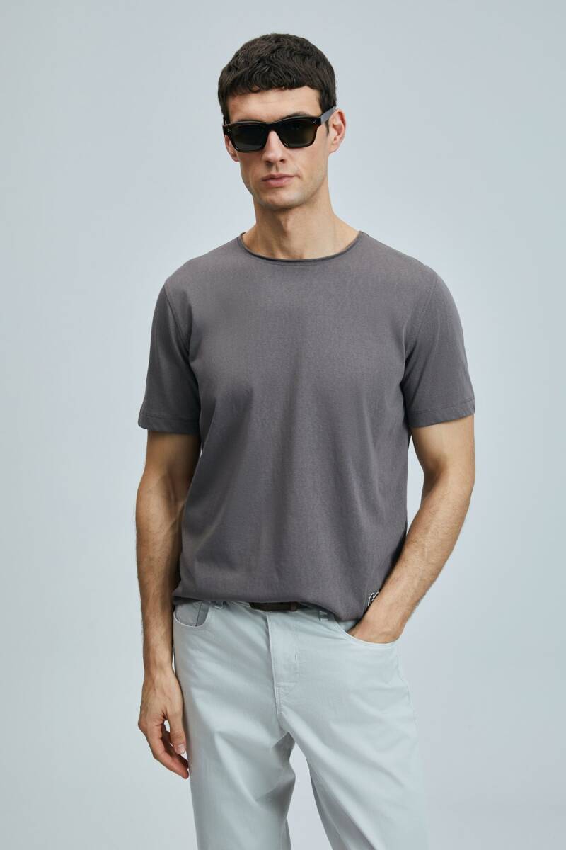 Junya Erkek Basic Tişört Vizon - 1