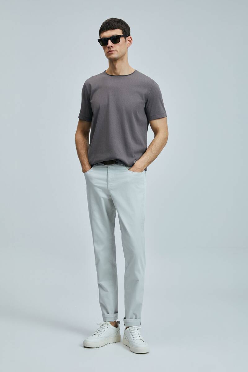 Junya Erkek Basic Tişört Vizon - 5