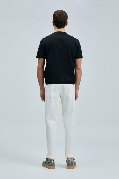 Justın Modern Grafik T- Shirt Siyah - 6