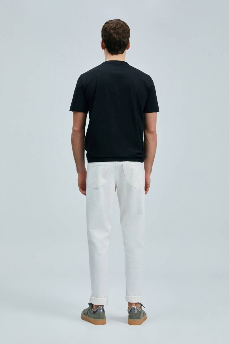 Justın Modern Grafik T- Shirt Siyah - 6