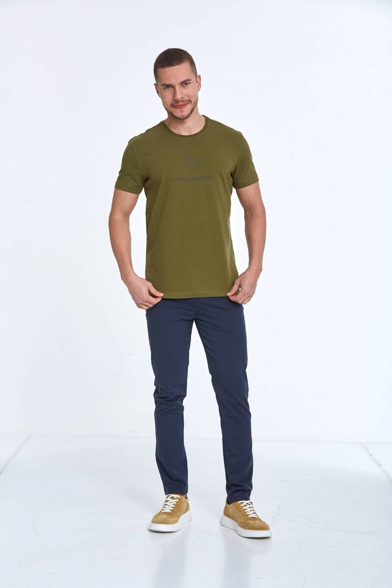 Kai Printed Men's T-Shirt Khaki - 2