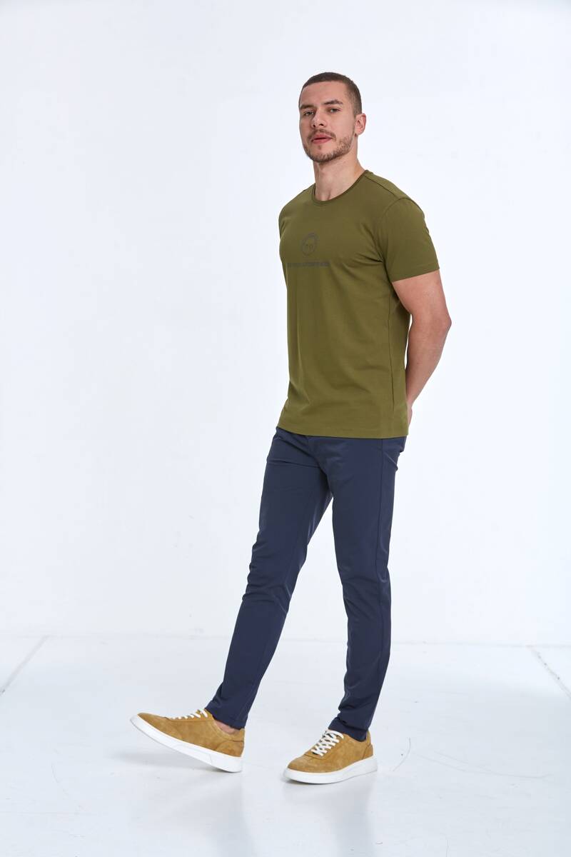 Kai Printed Men's T-Shirt Khaki - 4