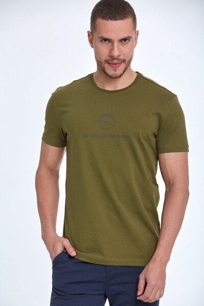 Kai Printed Men's T-Shirt Khaki 