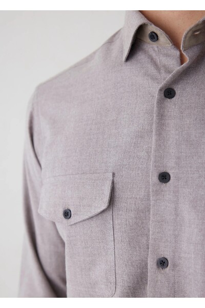 Kamoro Brown Pocket Detailed Shirt - 3