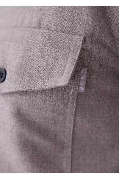Kamoro Brown Pocket Detailed Shirt - 4