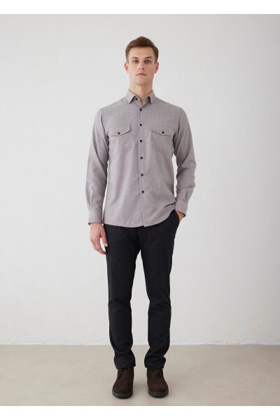 Kamoro Brown Pocket Detailed Shirt - 2