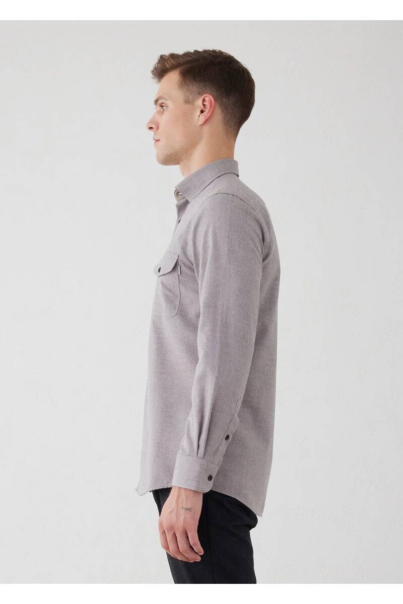 Kamoro Brown Pocket Detailed Shirt - 5