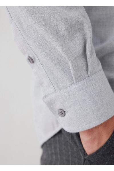 Kamoro Light Gray Pocket Detailed Shirt - 5