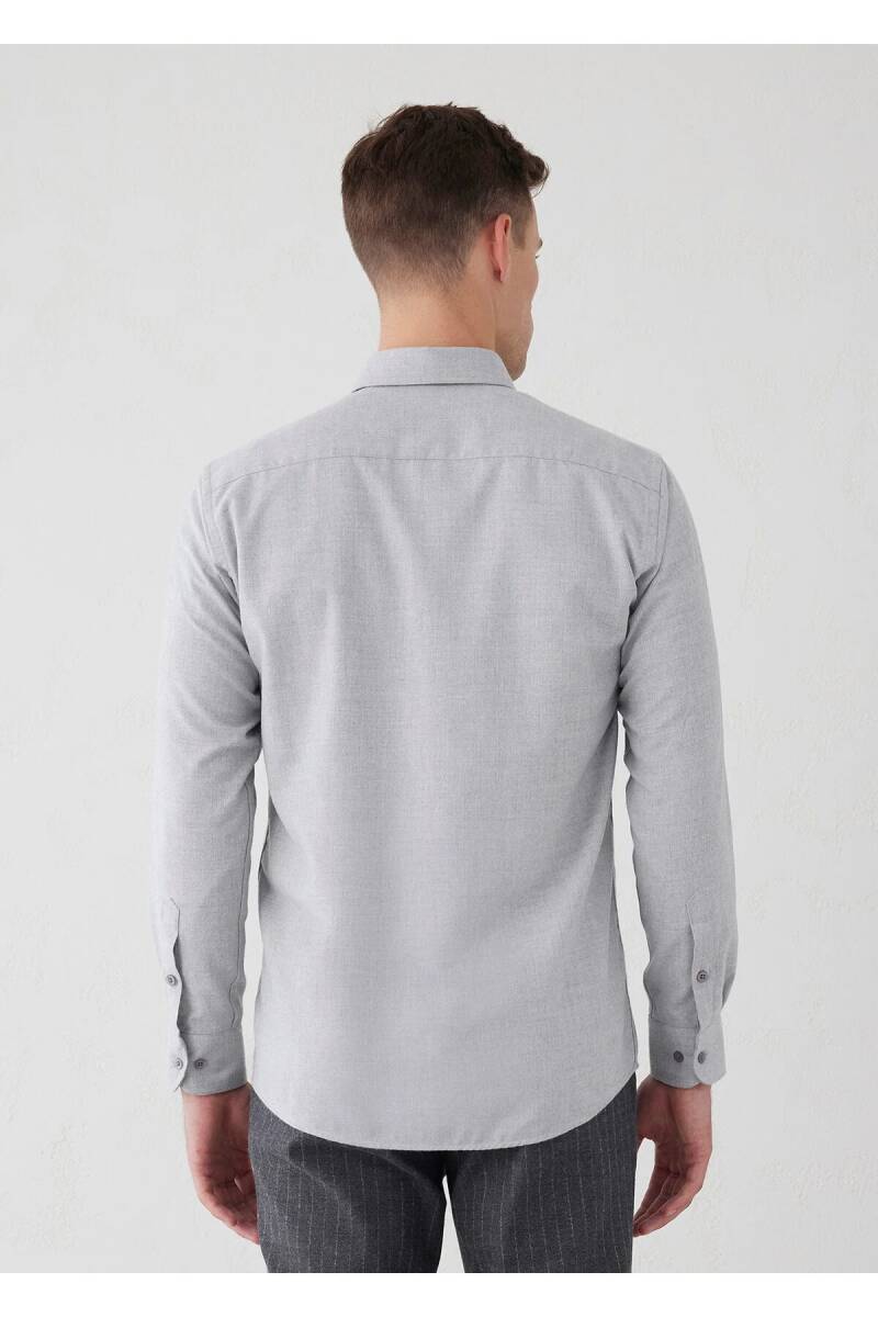 Kamoro Light Gray Pocket Detailed Shirt - 6