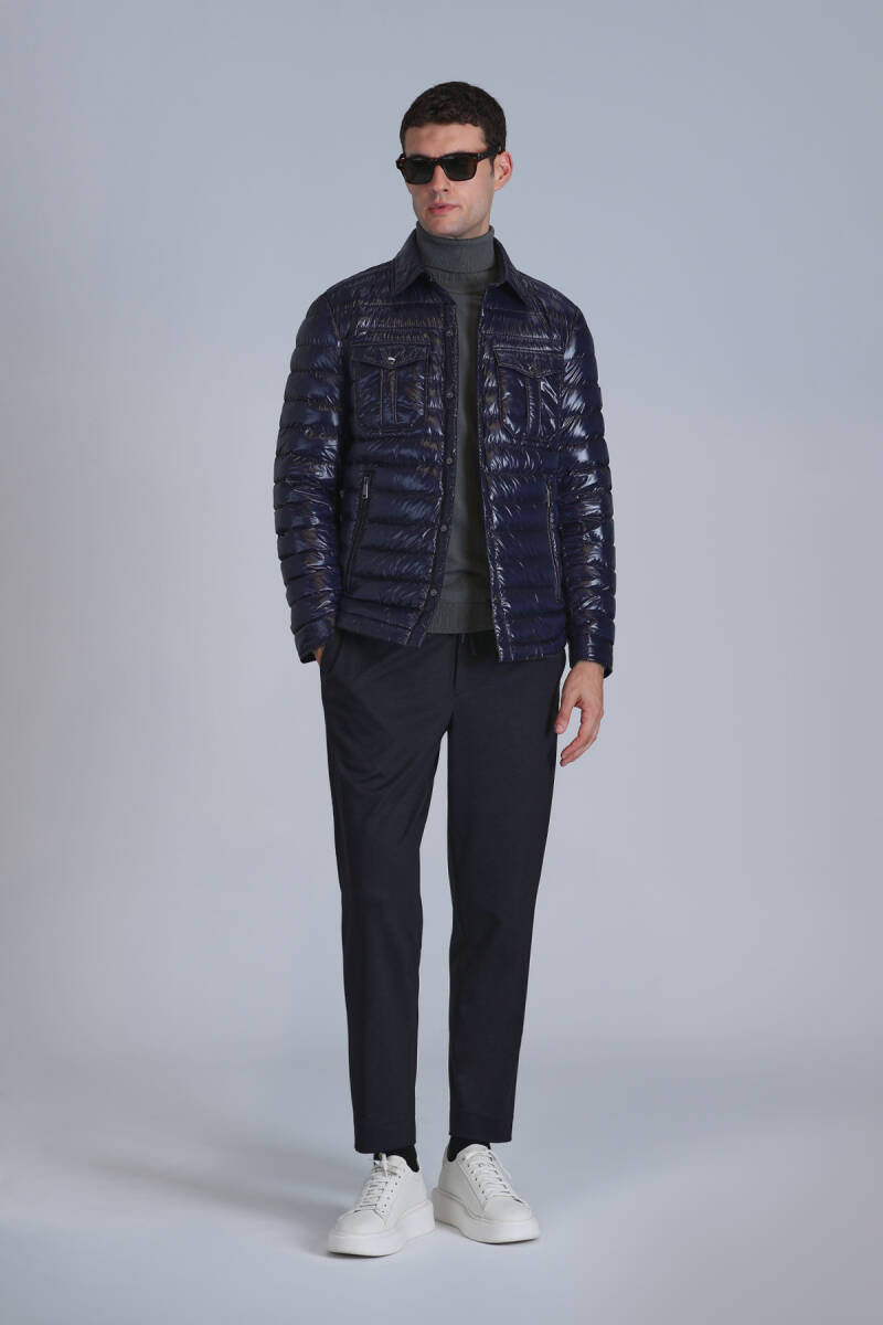 Kane Goose Down Men's Coat Navy Blue - 1