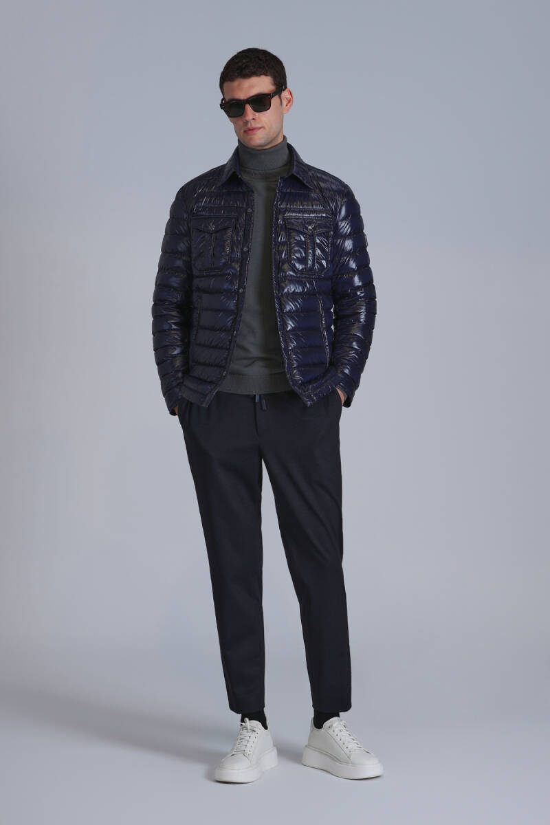 Kane Goose Down Men's Coat Navy Blue - 2