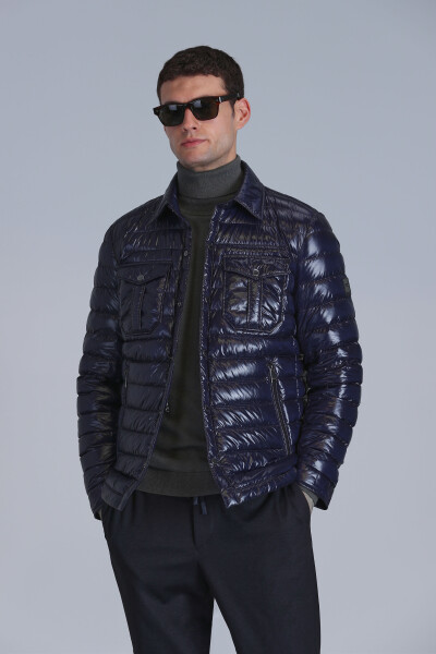 Kane Goose Down Men's Coat Navy Blue - 3