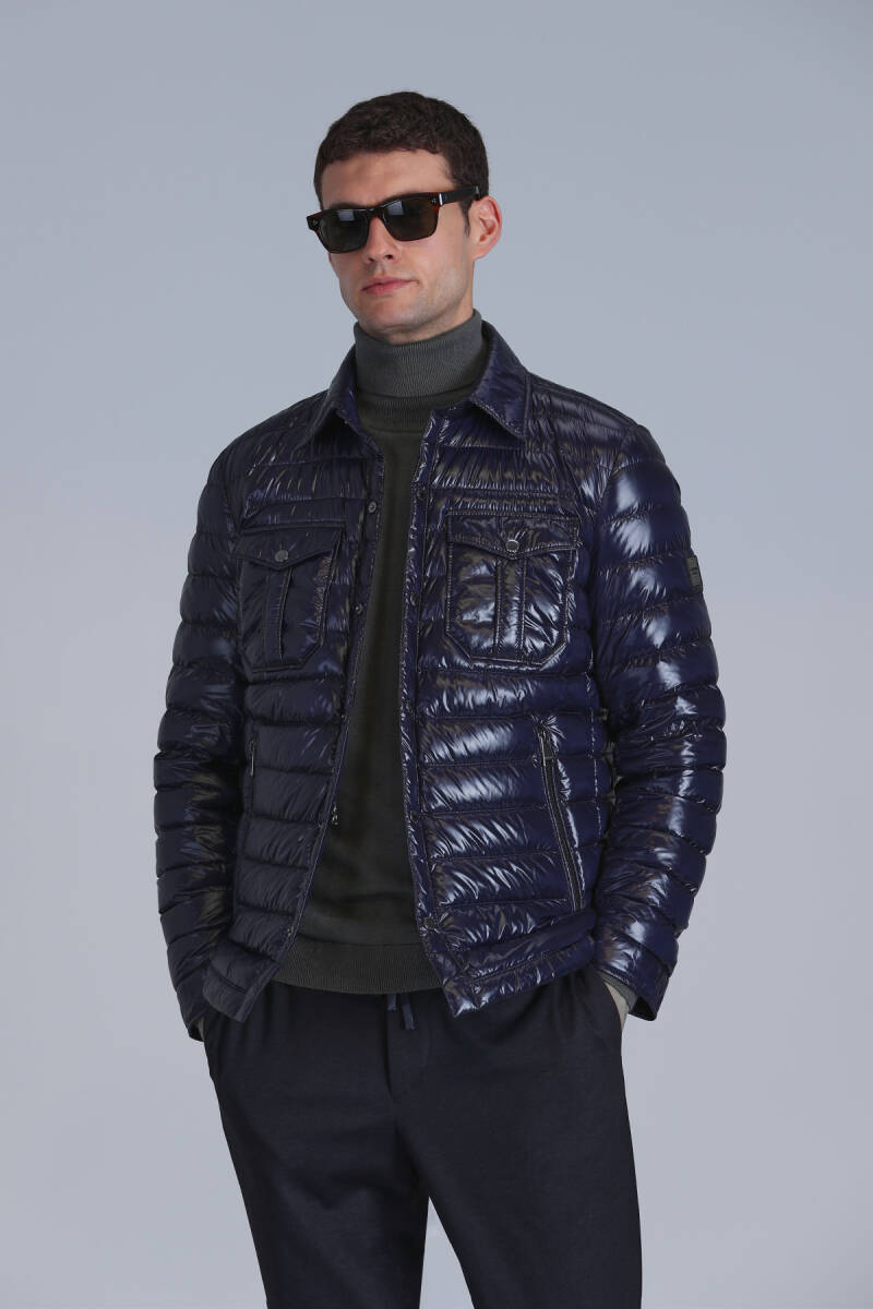 Kane Goose Down Men's Coat Navy Blue - 3