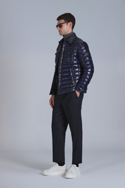 Kane Goose Down Men's Coat Navy Blue - 4