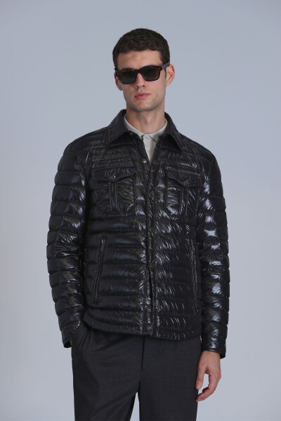 Kane Kaz Tüyü Erkek Mont Siyah - 5