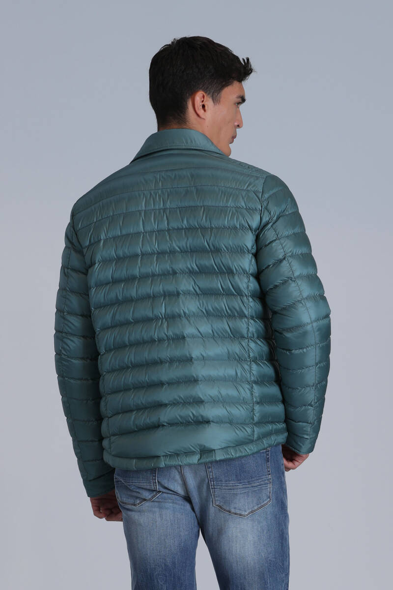 Kane Kaz Tüyü Erkek Mont Yeşil - 6