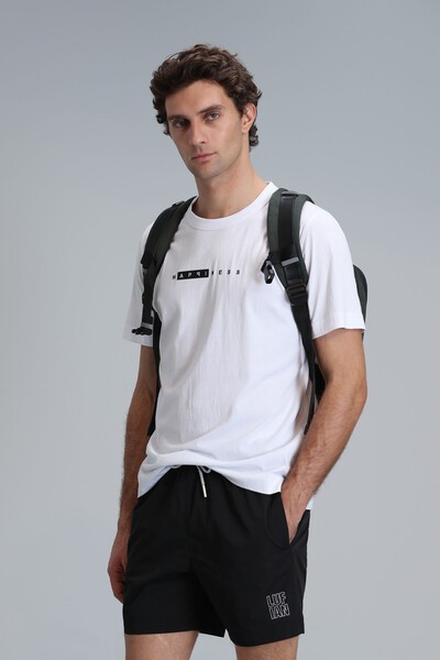 Kane Modern Grafik T-Shirt Beyaz - 3