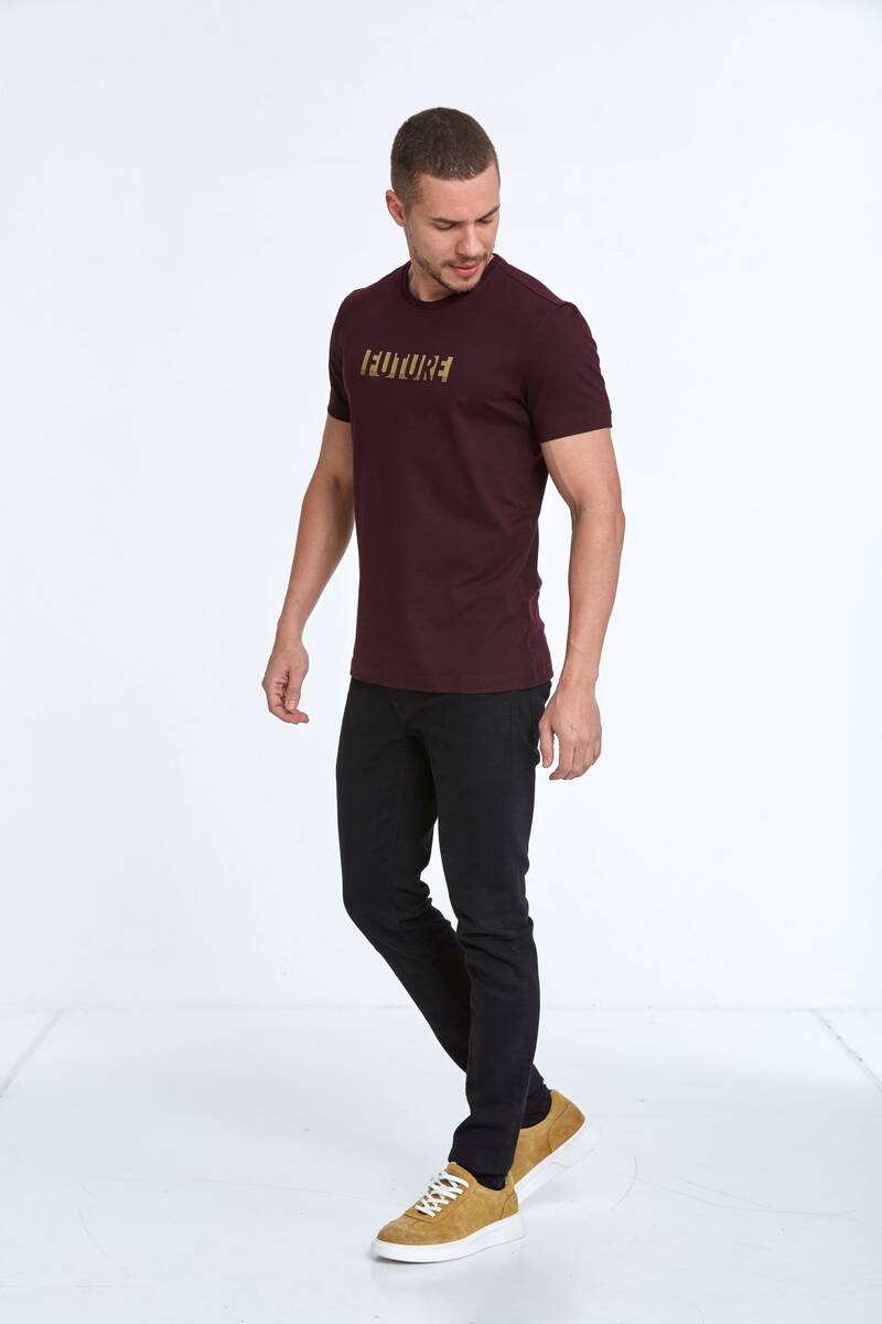 Хлопковая футболка с круглым вырезом и принтом Future - 13