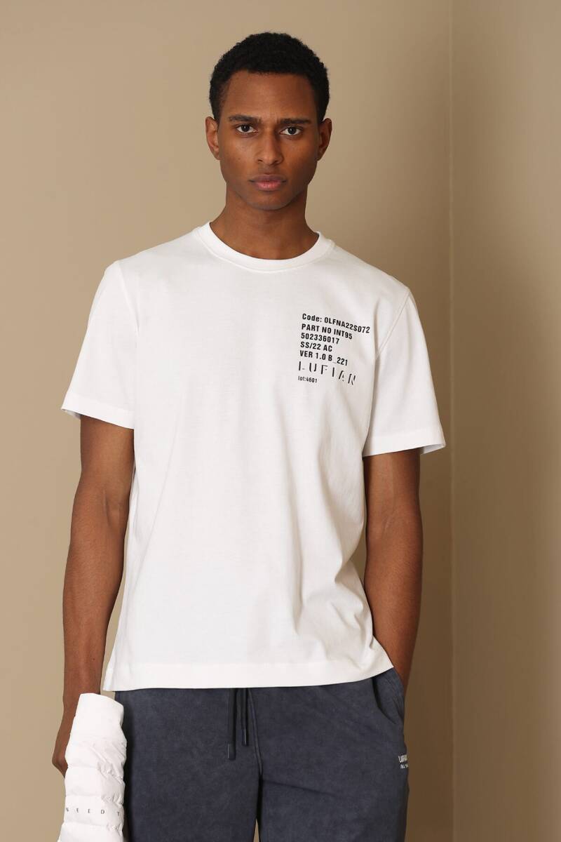 Хлопковая мужская футболка с современным рисунком Carot