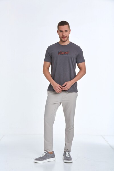 VOLTAJ - Хлопковая мужская футболка с вышивкой Next Level