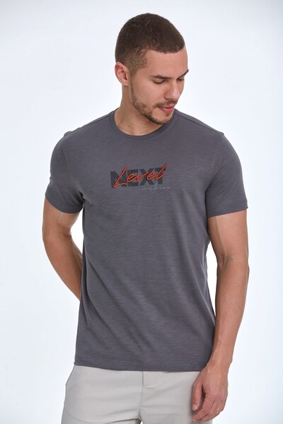 Хлопковая мужская футболка с вышивкой Next Level - Thumbnail