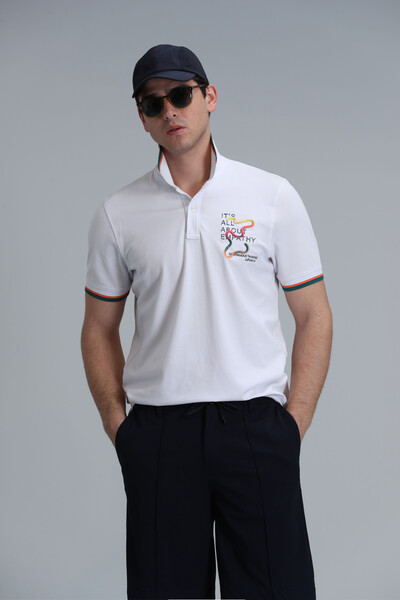 Kıng Smart Erkek Polo Tişört Beyaz 