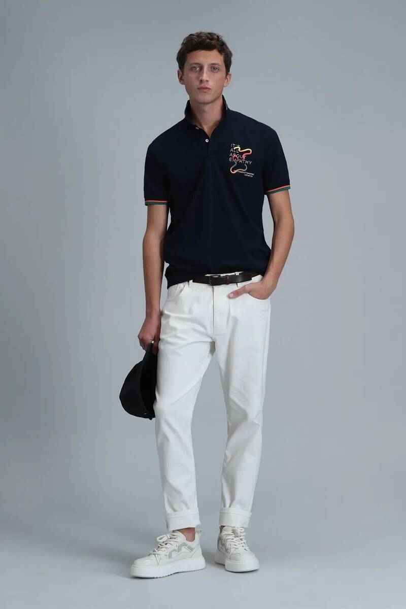 King Smart Men's Polo T-Shirt Navy Blue - 2