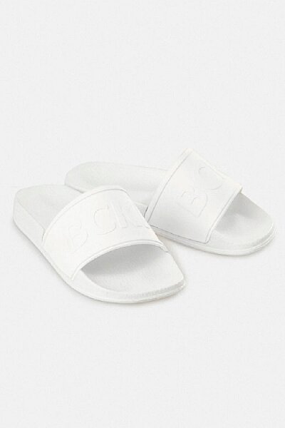 Kolon Beyaz Renk Logo Baskılı Terlik - BORIS BECKER (1)