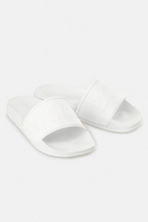 Kolon Beyaz Renk Logo Baskılı Terlik - 2