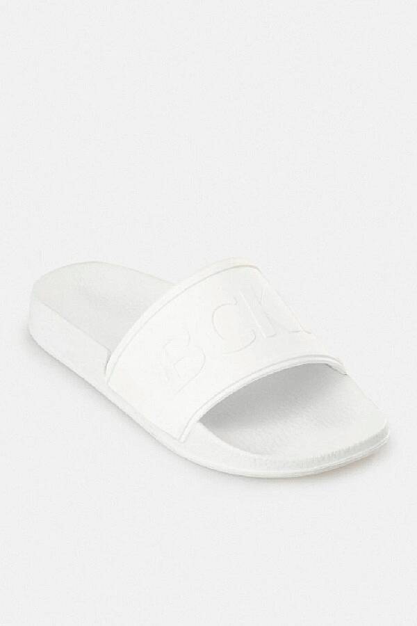 Kolon Beyaz Renk Logo Baskılı Terlik - 5