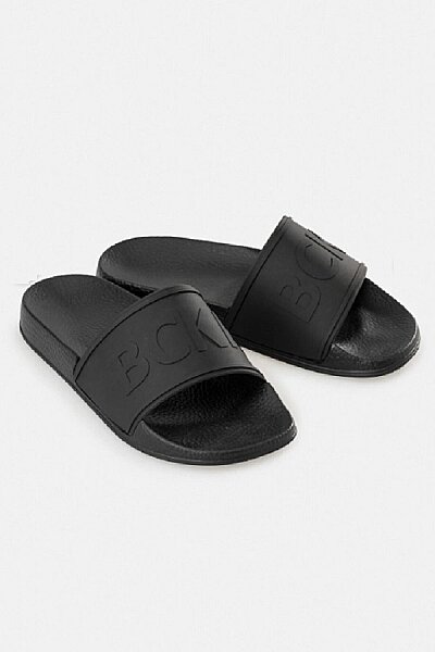 Kolon Siyah Renk Logo Baskılı Terlik - BORIS BECKER (1)