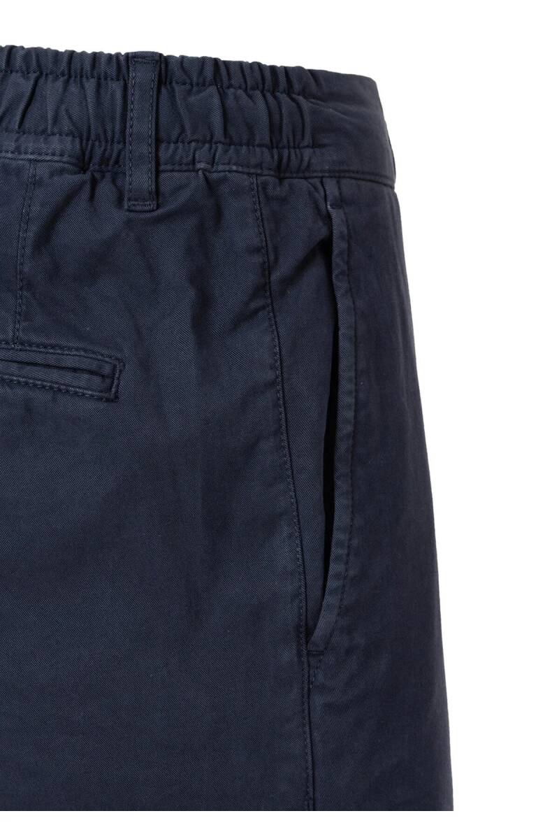 Lango Lacivert Renk Esnek Belli Kordonlu Chino Pantolon - 3