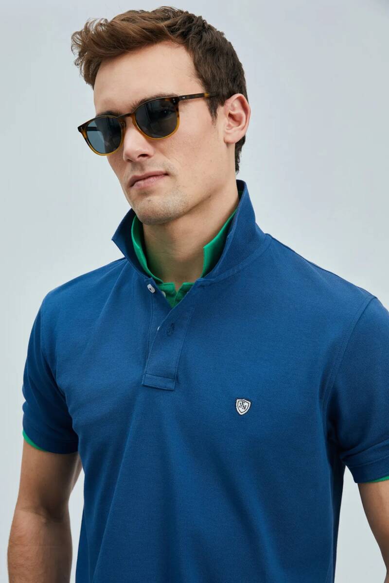 Laon Smart Erkek Polo Tişört Açık Lacivert - 4