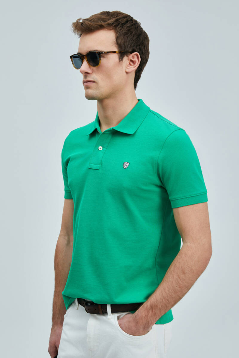 Laon Smart Erkek Polo Tişört Açık Yeşil - 4