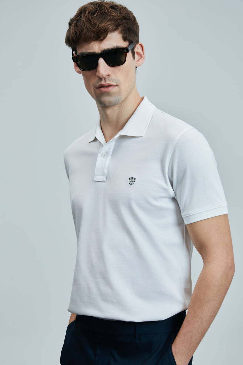 Laon Smart Erkek Polo Tişört Beyaz - 4