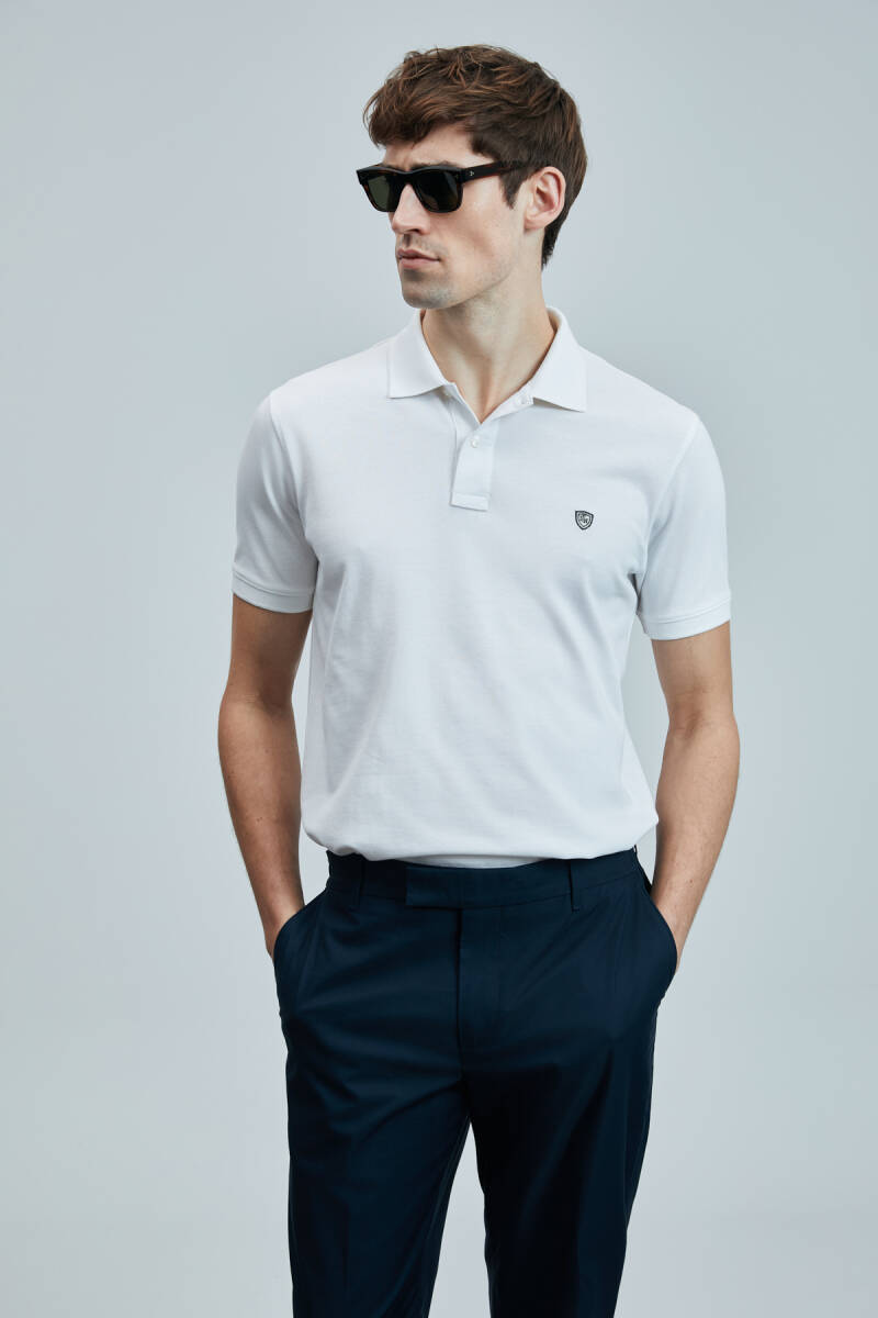 Laon Smart Erkek Polo Tişört Beyaz - 1