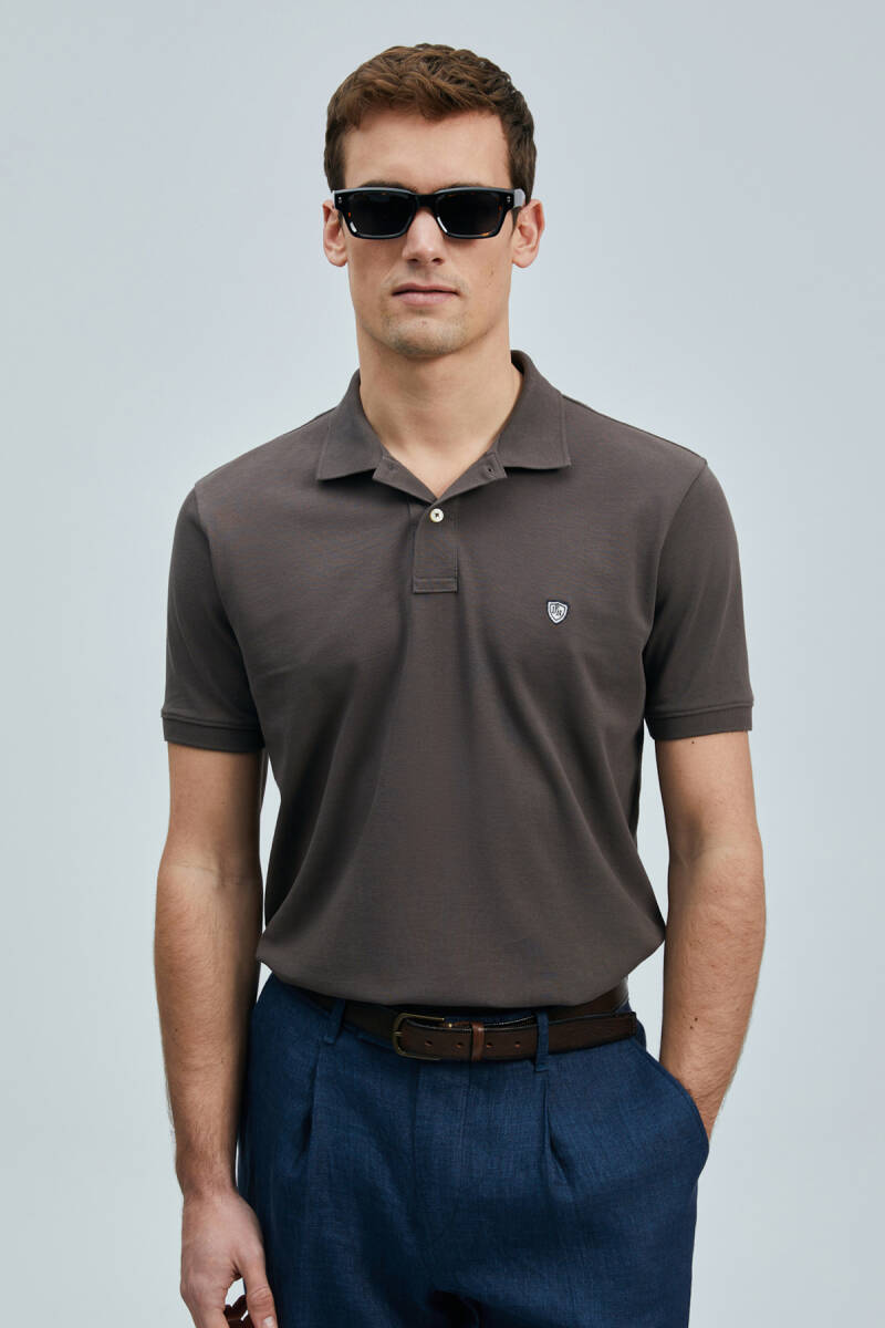 Laon Smart Erkek Polo Tişört Kahverengi - 2