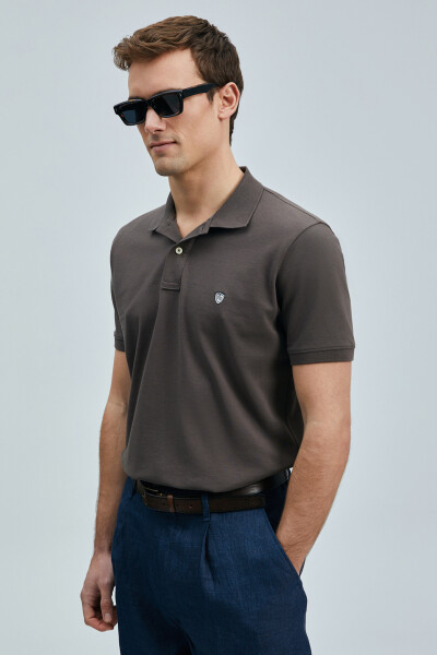 Laon Smart Erkek Polo Tişört Kahverengi - 4