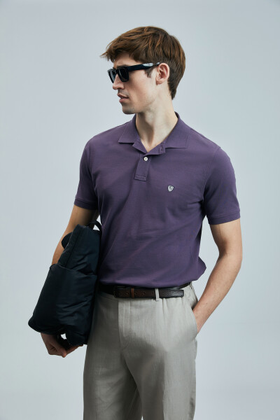 Laon Smart Erkek Polo Tişört Mürdüm - 4