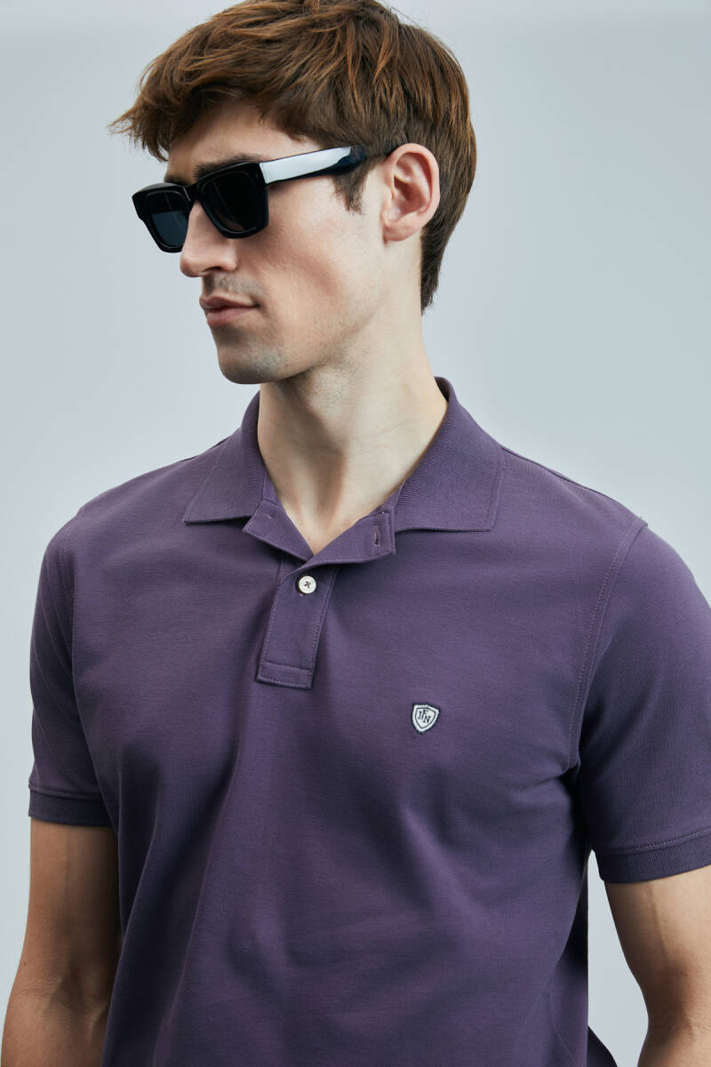 Laon Smart Erkek Polo Tişört Mürdüm - 5
