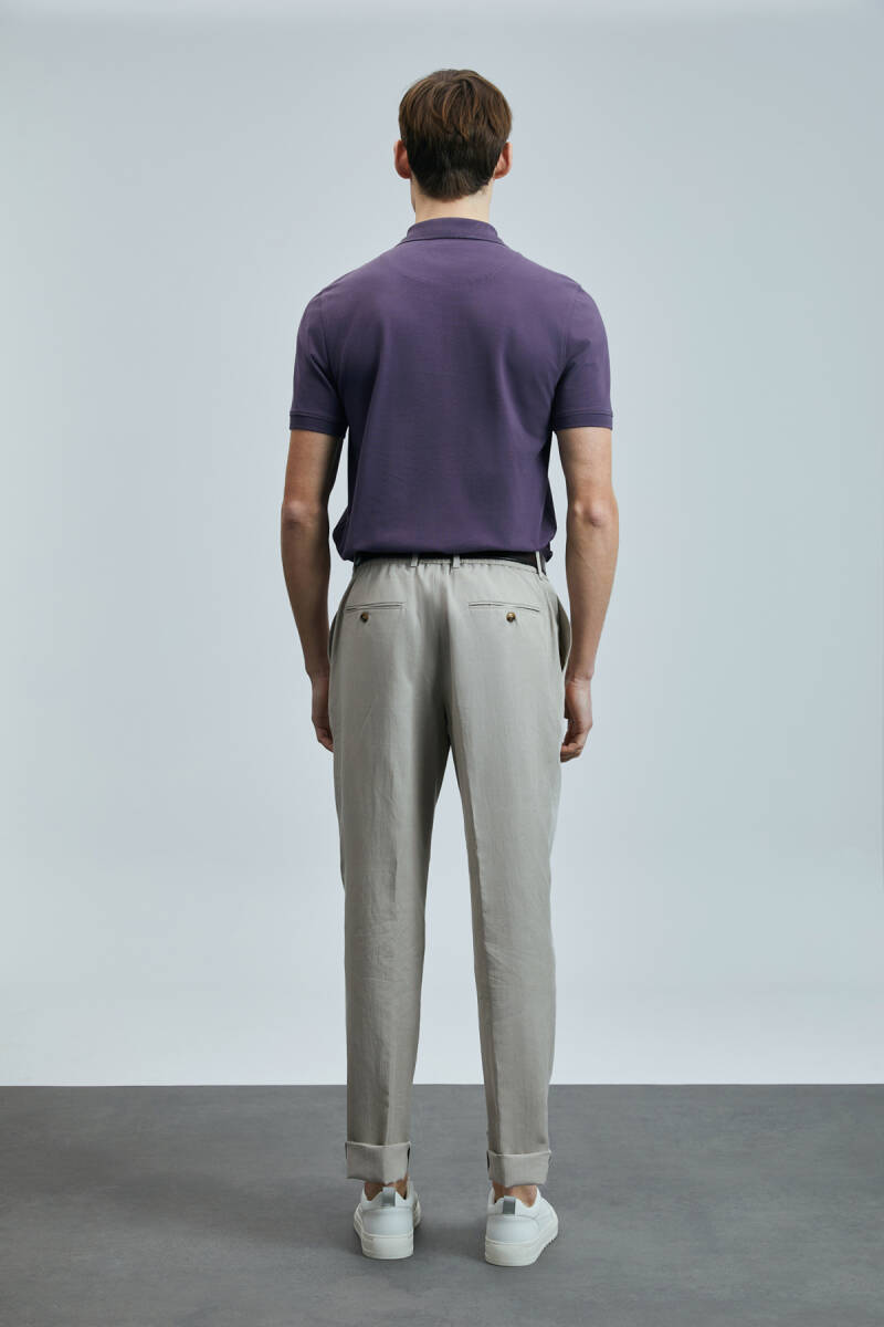Laon Smart Erkek Polo Tişört Mürdüm - 6