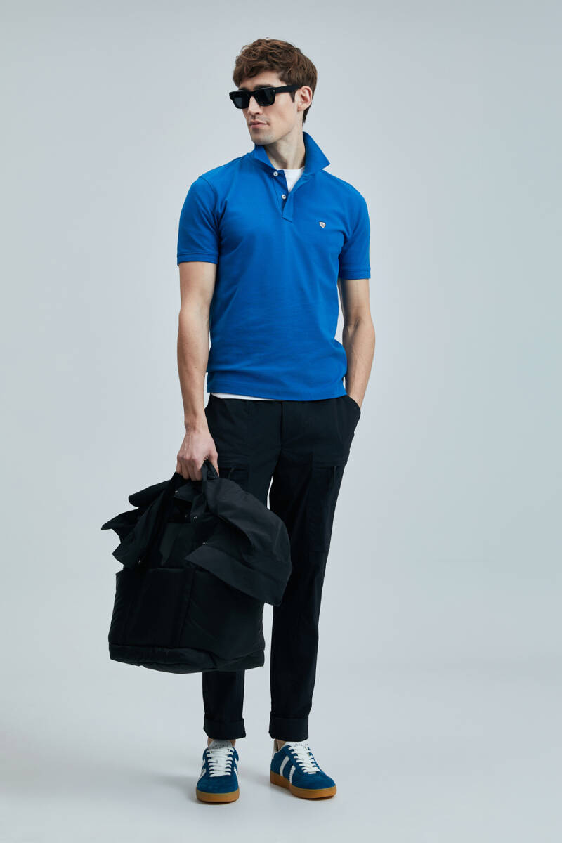 Laon Smart Erkek Polo Tişört Saks - 5