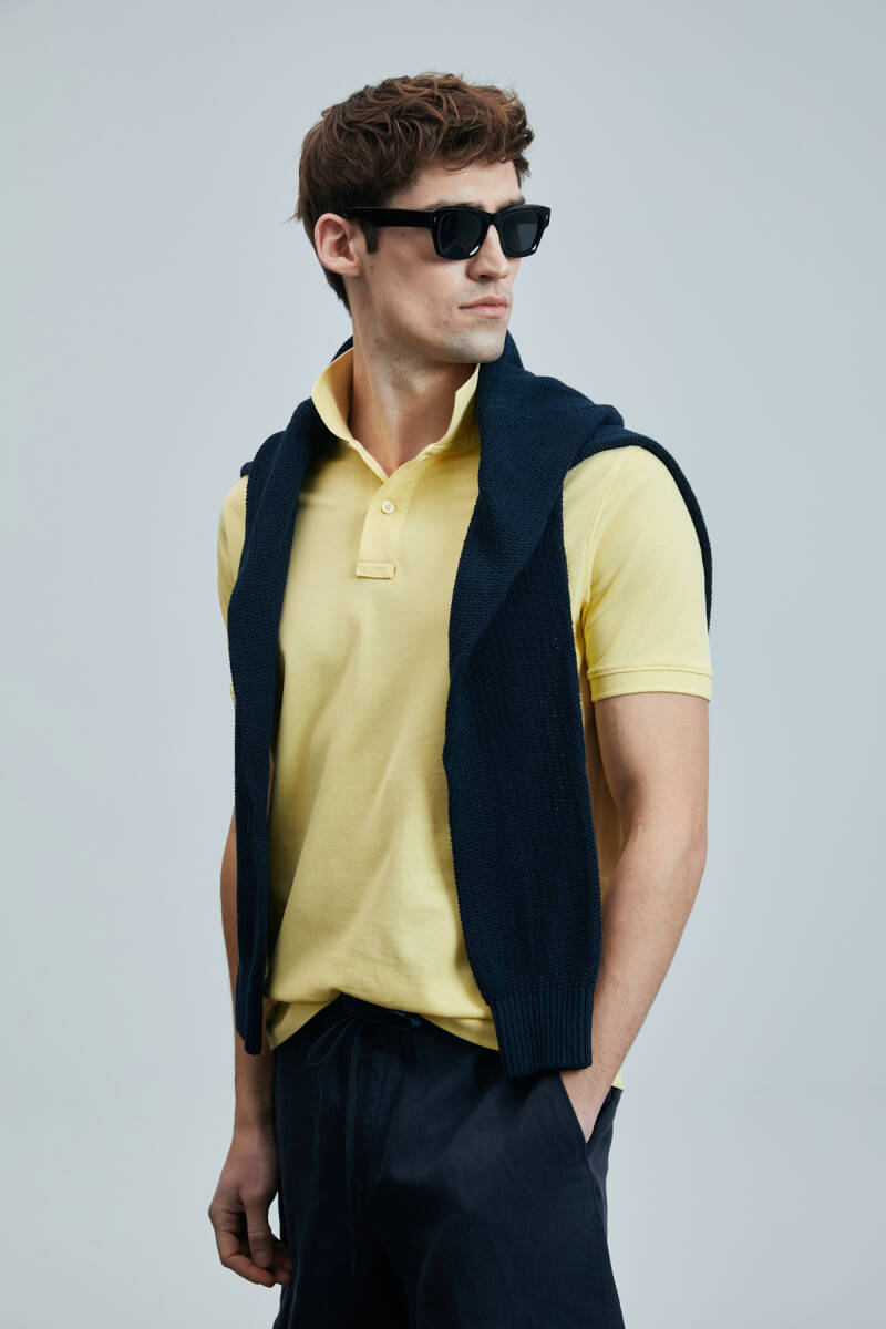 Laon Smart Erkek Polo Tişört Sarı - 4