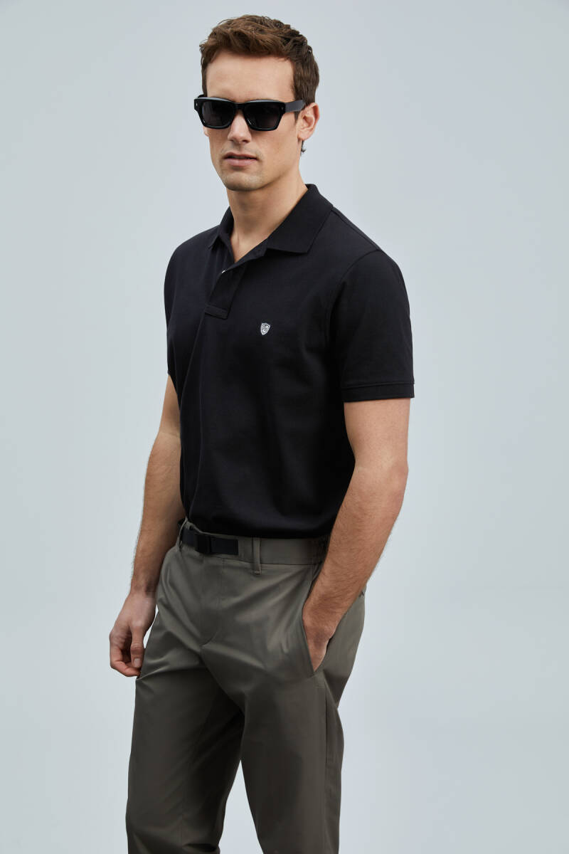 Laon Smart Erkek Polo Tişört Siyah - 3