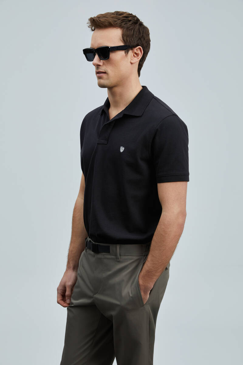 Laon Smart Erkek Polo Tişört Siyah - 4